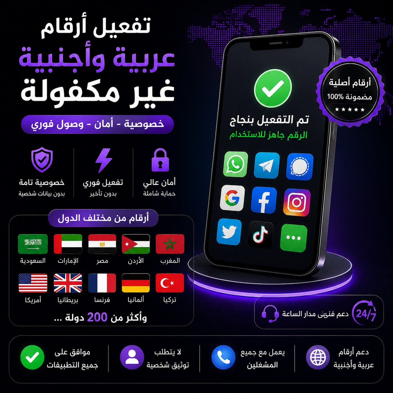 تفعيل ارقام واتساب